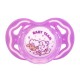 Пустушка Baby Team силіконова ортодонтична, 6+ міс. (3011_фіолетовий)