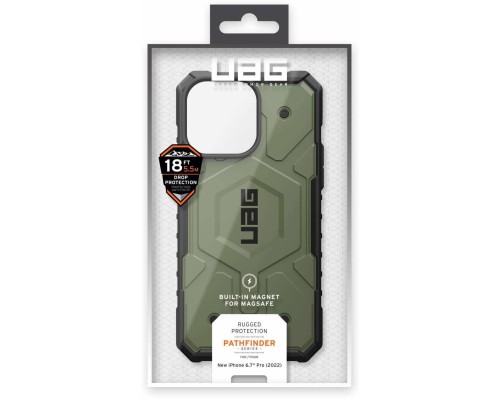 Чохол до мобільного телефона UAG Apple iPhone 14 Pro Max Pathfinder Magsafe, Olive (114055117272)