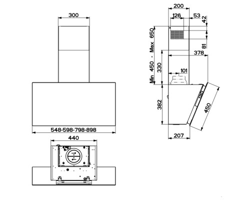 Витяжка кухонна Faber DAISY + WH A80