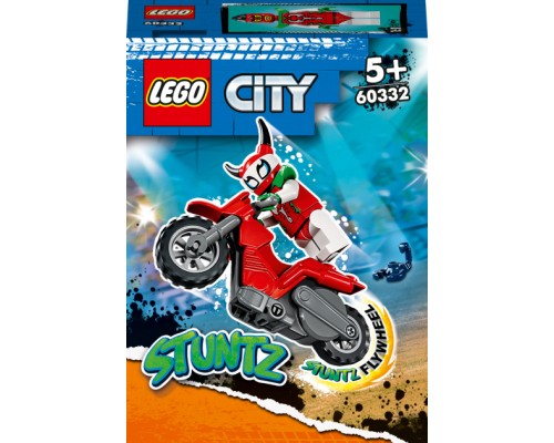 Конструктор LEGO City Stuntz Каскадерський мотоцикл Авантюрного скорпіона 15 деталей (60332)