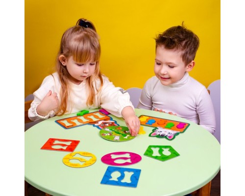 Розвиваюча іграшка Vladi Toys Гра-сортер Нагодуй пухнастиків (укр) (ZB2002-07)