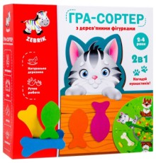 Розвиваюча іграшка Vladi Toys Гра-сортер Нагодуй пухнастиків (укр) (ZB2002-07)