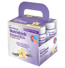 Дитяча суміш Nutricia Nutridrink Compact Fibre Vanilla 4 шт х 125 мл (8716900551680)