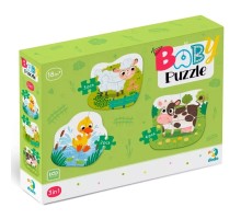 Пазл DoDo 3 в 1 Сільські тварини (300393)
