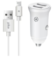 Зарядний пристрій Piko CC-312 (2USB3,1A) + Lightning cable (1283126538810)