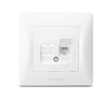 Комп'ютерна розетка Videx BINERA CAT6 (VF-BNSK1PC6-W)