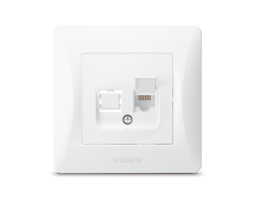 Комп'ютерна розетка Videx BINERA CAT6 (VF-BNSK1PC6-W)