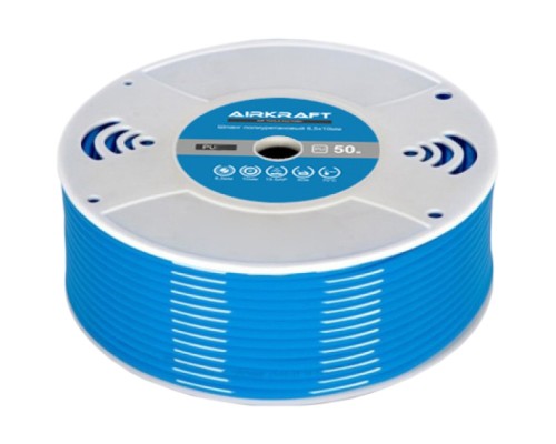 Пневматичний шланг Airkraft поліуретановий у бухті 50м 4*6мм (PU6)