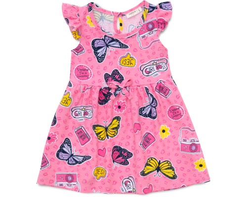 Плаття дитяче Breeze з метеликами (18692-128G-pink)