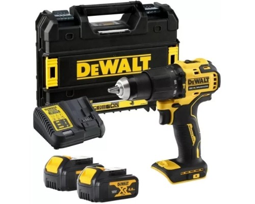 Шуруповерт DeWALT 18В XR Li-Ion, 4Ah, 65 Нм, 450-1650 об/мин, вес 1.2 кг, TSTAK (DCD709M2T)