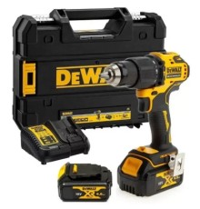 Шуруповерт DeWALT 18В XR Li-Ion, 4Ah, 65 Нм, 450-1650 об/мин, вес 1.2 кг, TSTAK (DCD709M2T)
