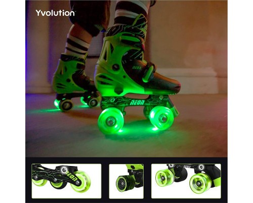 Роликові ковзани Neon Сombo Green розмір 34-37 (NT10G4)