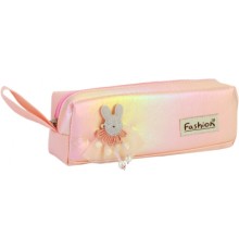Пенал Cool For School 1 відділення з аплікацією Рожевий (CF6891-pink)