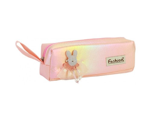 Пенал Cool For School 1 відділення з аплікацією Рожевий (CF6891-pink)