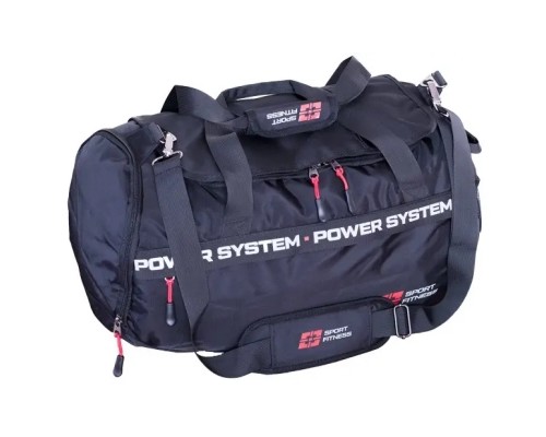 Дорожня сумка Power System PS-7012 Gym Bag Dynamic Чорно-Червона (7012BR-3)