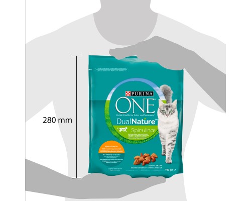 Сухий корм для кішок Purina One DualNature з куркою 750 г (7613036257633)