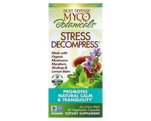 Трави Fungi Perfecti Гриби для зняття стресу, MycoBotanicals, Stress Decompress, 60 вегетар (FPI-71066)