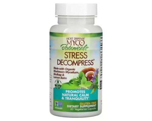 Трави Fungi Perfecti Гриби для зняття стресу, MycoBotanicals, Stress Decompress, 60 вегетар (FPI-71066)
