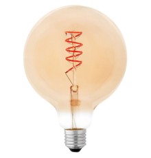 Лампочка Delux Globe G125 6Вт E27 2200К amber spiral filament (90018147)