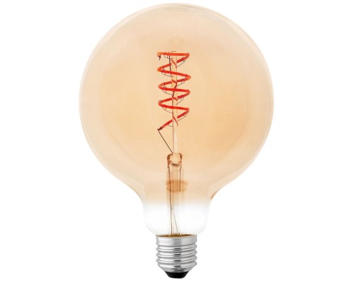 Лампочка Delux Globe G125 6Вт E27 2200К amber spiral filament (90018147)