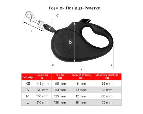 Повідок для собак WAUDOG R-leash 