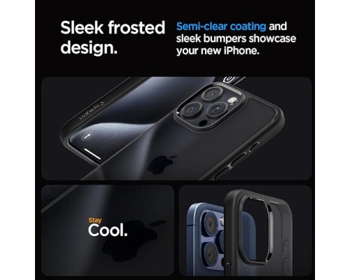 Чохол до мобільного телефона Spigen Apple iPhone 15 Pro Ultra Hybrid Frost Black (ACS06709)