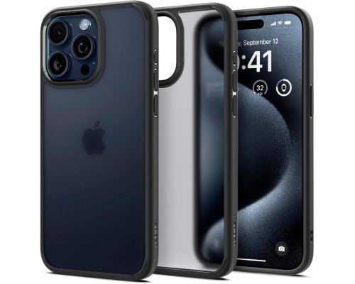 Чохол до мобільного телефона Spigen Apple iPhone 15 Pro Ultra Hybrid Frost Black (ACS06709)
