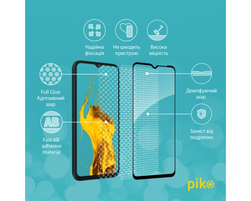 Скло захисне Piko Full Glue Samsung M13 (1283126544965)