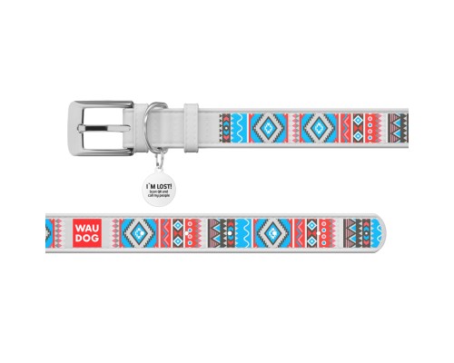 Нашийник для тварин WAUDOG Design з QR паспортом 