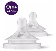 Соска Philips AVENT Natural силіконова, Природний потік, від 0 міс (SCY962/02)