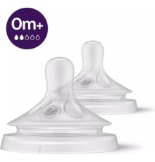 Соска Philips AVENT Natural силіконова, Природний потік, від 0 міс (SCY962/02)
