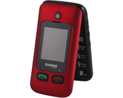 Мобільний телефон Sigma Comfort 50 Shell Duo Type-C Red Black (4827798212516)