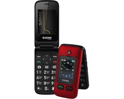 Мобільний телефон Sigma Comfort 50 Shell Duo Type-C Red Black (4827798212516)