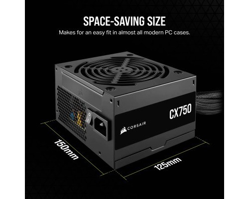 Блок живлення Corsair 750W CX750 (CP-9020279-EU)