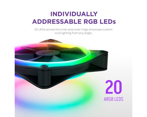 Кулер до корпусу NZXT F140RGB Duo (RF-D14DF-B1)