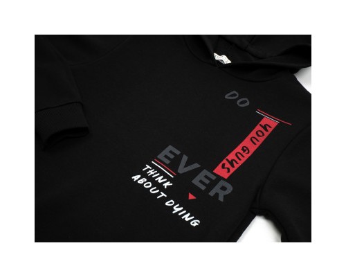 Кофта дитяча Breeze худі (19338-158B-black)