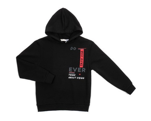 Кофта дитяча Breeze худі (19338-158B-black)