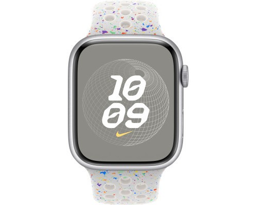 Ремінець до смарт-годинника Apple 45mm Pure Platinum Nike Sport Band - S/M (MUV03ZM/A)