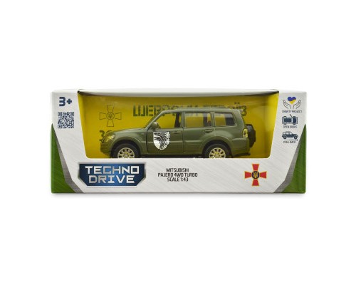 Машина TechnoDrive Автомодель серії Шеврони Героїв - Mitsubishi Pajero 4WD Tubro - 93 ОМБр (250283M)