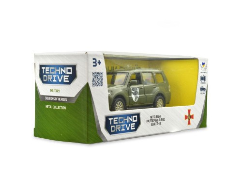 Машина TechnoDrive Автомодель серії Шеврони Героїв - Mitsubishi Pajero 4WD Tubro - 93 ОМБр (250283M)
