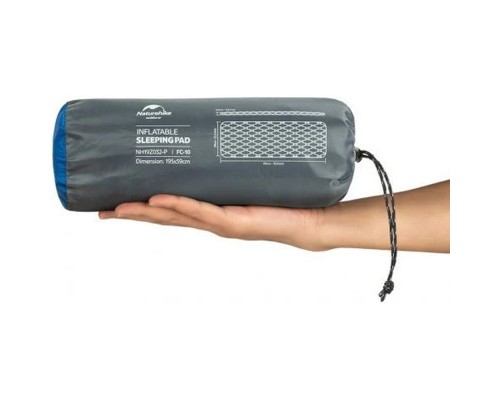 Туристичний килимок Naturehike надувний FC-10 NH19Z032-P 65 мм помаранчевий (6976023922541)