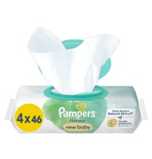 Дитячі вологі серветки Pampers Harmonie New baby 4 пачки х 46 шт (8006540815762)