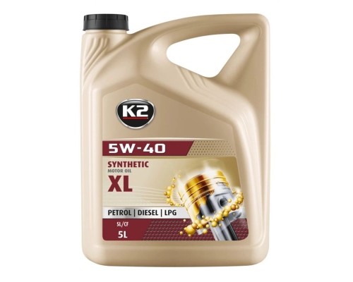 Моторна олива K2 Synthetic XL SL/CF/CF-4 5W-40 5 л (O1105E)
