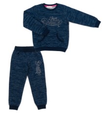 Спортивний костюм дитячий Breeze з люрексом (14687-140G-blue)