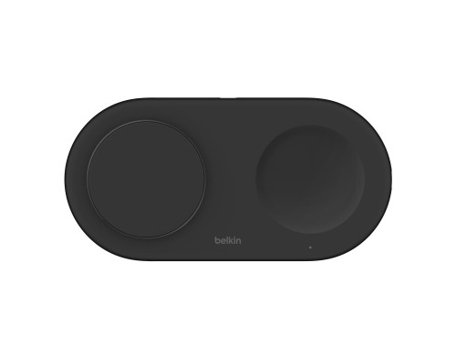 Зарядний пристрій Belkin 2in1 15W Pad Qi2 black (WIZ021VFBK)