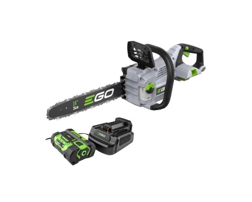 Ланцюгова пила EGO CS1411E KIT, 56В, шина 35см, 52лан, 3/8P, 1,1мм, акум. 2,5Ah + ЗП (F840022016)