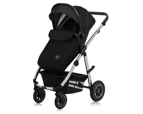 Коляска Lionelo 3 в 1 Amber 3 Black Silver (LO-AMBER BLACK SILVER (3in1))