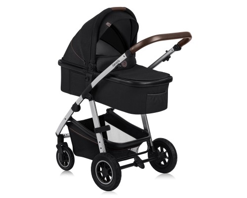 Коляска Lionelo 3 в 1 Amber 3 Black Silver (LO-AMBER BLACK SILVER (3in1))