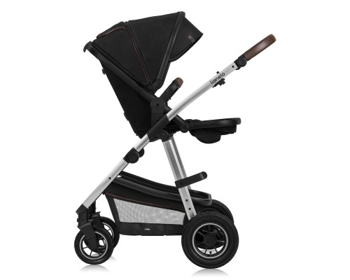 Коляска Lionelo 3 в 1 Amber 3 Black Silver (LO-AMBER BLACK SILVER (3in1))