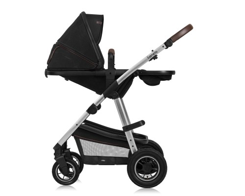Коляска Lionelo 3 в 1 Amber 3 Black Silver (LO-AMBER BLACK SILVER (3in1))